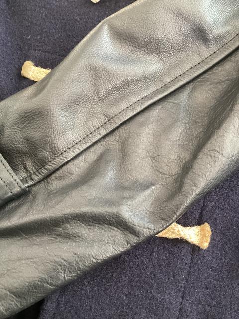 COMME des GARCONS 袖牛革レザー ウール ダッフルコート コムデギャルソン オム 2016 < ブランド COMME des GARCONS 袖牛革レザー ウール ダッフルコート コムデギャルソン オム 2016 < ブランドの