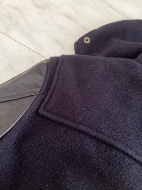 COMME des GARCONS 袖牛革レザー ウール ダッフルコート コムデギャルソン オム 2016 < ブランド COMME des GARCONS 袖牛革レザー ウール ダッフルコート コムデギャルソン オム 2016 < ブランドの