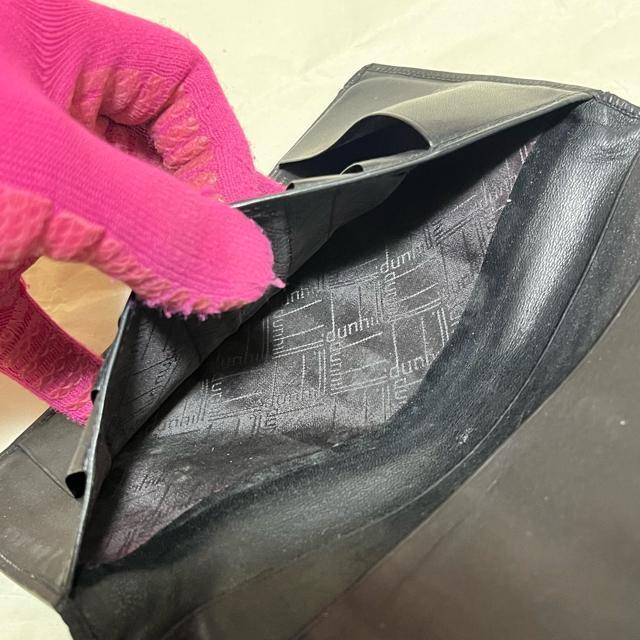 【dunhill / ダンヒル】 長財布 札入れ レザー 黒 カビあり 格安 < ブランド 【dunhill / ダンヒル】 長財布 札入れ レザー 黒 カビあり 格安 < ブランドの