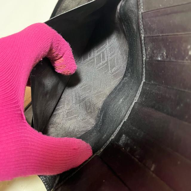 【dunhill / ダンヒル】 長財布 札入れ レザー 黒 カビあり 格安 < ブランド 【dunhill / ダンヒル】 長財布 札入れ レザー 黒 カビあり 格安 < ブランドの