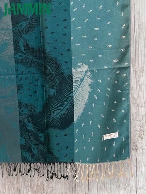 孔雀羽根柄ストール パシュミナ アジアン エスニック ストール < 女性ファッション 孔雀羽根柄ストール パシュミナ アジアン エスニック ストール < 女性ファッションの