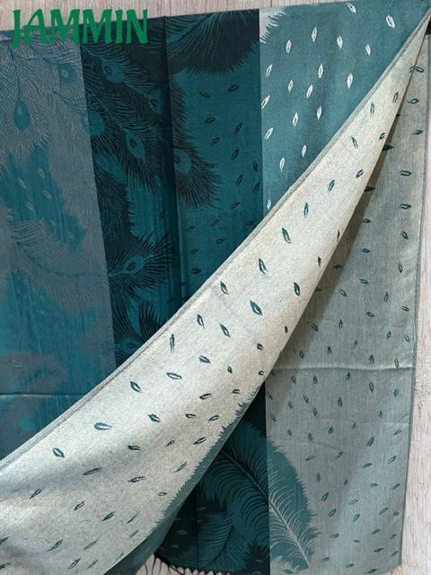 孔雀羽根柄ストール パシュミナ アジアン エスニック ストール < 女性ファッション 孔雀羽根柄ストール パシュミナ アジアン エスニック ストール < 女性ファッションの