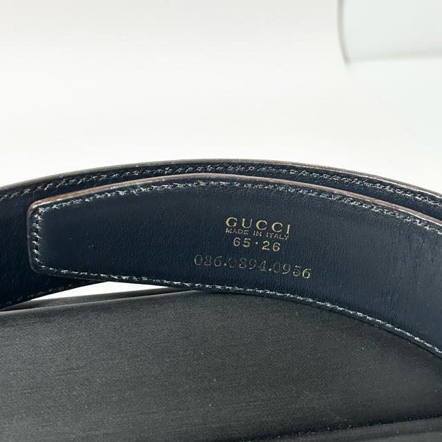 GUCCI �O�b�` G�o�b�N�� 036�E0394�E0956 ���U�[ �x���g �\�L�T�C�Y65/26 �u���E�� �� �u�����h�� 