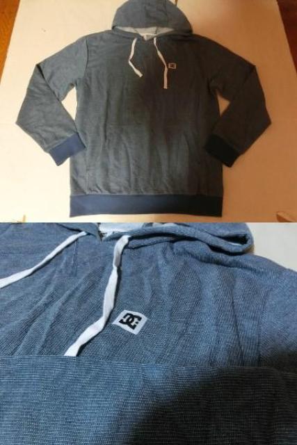 USA購入ボーダー系 【DC SHOES】プルオーバーパーカーUS XXL青系 < 男性ファッション  USA購入ボーダー系 【DC SHOES】プルオーバーパーカーUS XXL青系 < 男性ファッションの