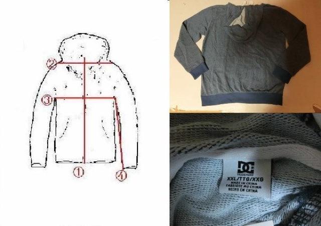 USA購入ボーダー系 【DC SHOES】プルオーバーパーカーUS XXL青系 < 男性ファッション  USA購入ボーダー系 【DC SHOES】プルオーバーパーカーUS XXL青系 < 男性ファッションの