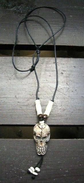 ☆即決☆バッファローボーントップネックレス*スカル* < 男性アクセサリー/時計  ☆即決☆バッファローボーントップネックレス*スカル* < 男性アクセサリー/時計の
