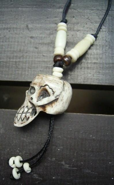 ☆即決☆バッファローボーントップネックレス*スカル* < 男性アクセサリー/時計  ☆即決☆バッファローボーントップネックレス*スカル* < 男性アクセサリー/時計の