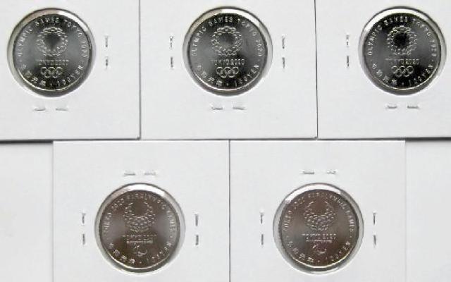 ◆東京2020オリンピック・パラリンピック 3次 百円 5種揃 < ホビー  ◆東京2020オリンピック・パラリンピック 3次 百円 5種揃 < ホビーの