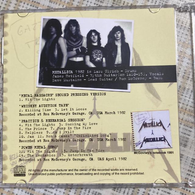ACD METALLICA / McGONNEY'S GARAGE 1982  ^gObY 