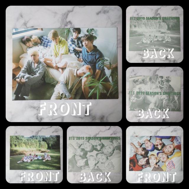 ミニポスター3点★BTS 2019 SEASON'S GREETINGS < タレントグッズ  ミニポスター3点★BTS 2019 SEASON'S GREETINGS < タレントグッズの