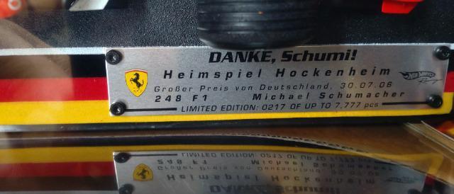 1/18Ferrari248F1M.schumacher.DANKE.schumi!  zr[ 