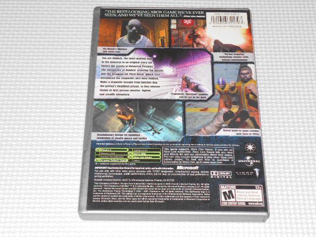 xboxTHE CHRONICLES OF RIDDICK ESCAPE FROM BUTCHER BAY  Q[{/\tg 