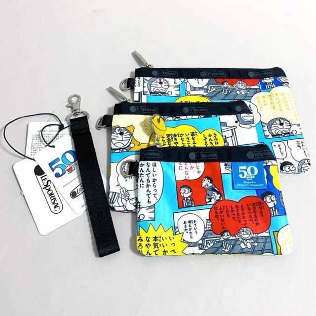 ★新品★LeSportsac レスポートサック ドラえもん50周年 3連ポーチ コスメポーチ 3455 セット 送料無料 < 女性ファッション  ★新品★LeSportsac レスポートサック ドラえもん50周年 3連ポーチ コスメポーチ 3455 セット 送料無料 < 女性ファッションの