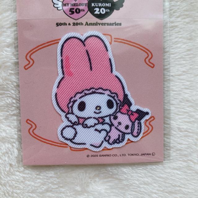 サンリオ 50周年記念 マイメロディ プリント アイロン接着 ワッペン マイメロ N2m < アニメ/コミック/キャラクター  サンリオ 50周年記念 マイメロディ プリント アイロン接着 ワッペン マイメロ N2m < アニメ/コミック/キャラクターの