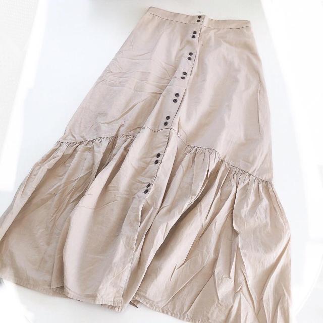 ◆AZUL by moussy/アズール◆スリットマーメイドスカート★ベージュS*秋コーデ♪ < ブランド  ◆AZUL by moussy/アズール◆スリットマーメイドスカート★ベージュS*秋コーデ♪ < ブランドの