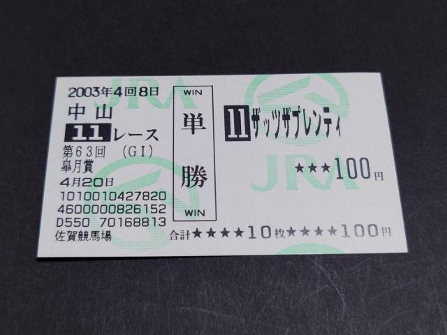 2003N 63 GI H UbcUveB Pn /  񌻒n n JRA  {n   zr[ 