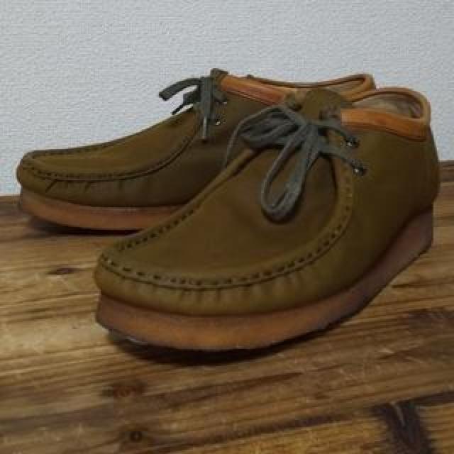 古着 Clarks クラークス ワラビー キャンバス british millerain社 28 < 男性ファッション  古着 Clarks クラークス ワラビー キャンバス british millerain社 28  < 男性ファッションの