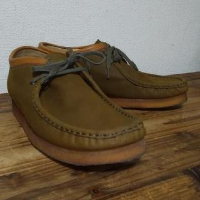 古着 Clarks クラークス ワラビー キャンバス british millerain社 28 < 男性ファッション  古着 Clarks クラークス ワラビー キャンバス british millerain社 28 < 男性ファッションの