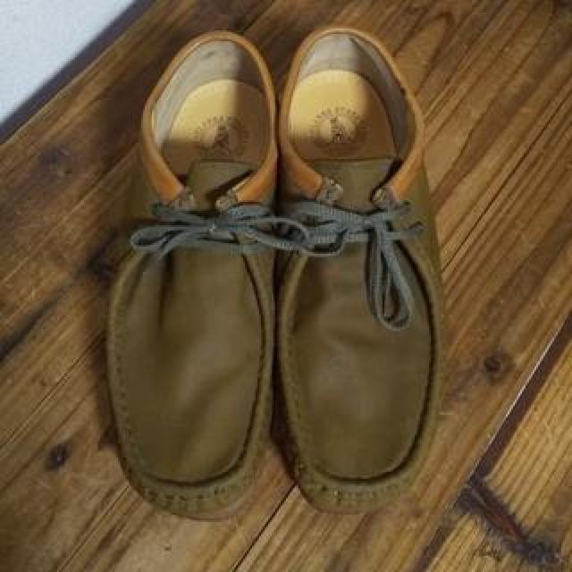 古着 Clarks クラークス ワラビー キャンバス british millerain社 28 < 男性ファッション  古着 Clarks クラークス ワラビー キャンバス british millerain社 28 < 男性ファッションの
