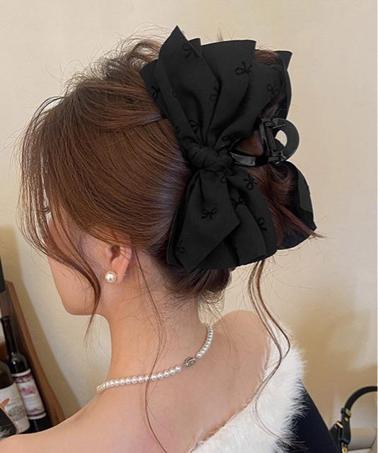 送料無料 新品 リボンヘアクリップ ビッグリボンバレッタ < 女性ファッション  送料無料 新品 リボンヘアクリップ ビッグリボンバレッタ < 女性ファッションの