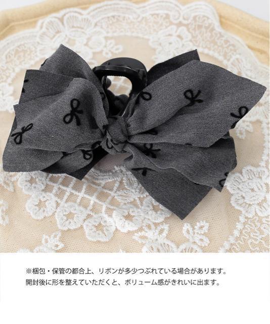 送料無料 新品 リボンヘアクリップ ビッグリボンバレッタ < 女性ファッション  送料無料 新品 リボンヘアクリップ ビッグリボンバレッタ < 女性ファッションの