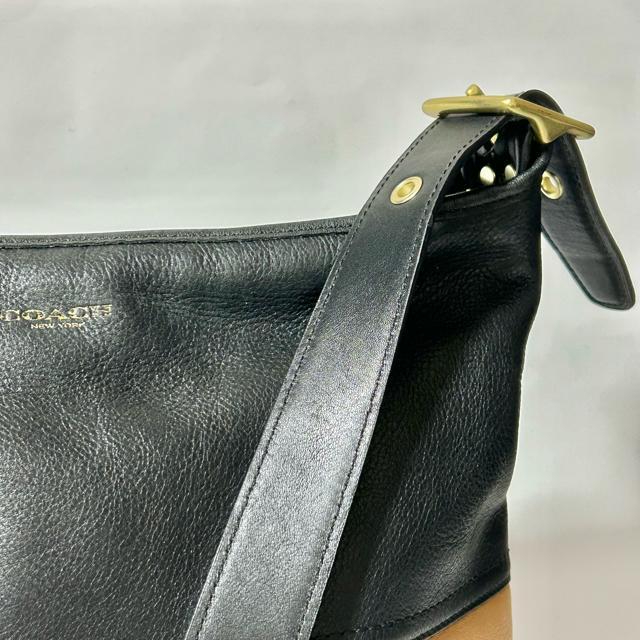 COACH �R�[�` ���O�r�[ �X�g���C�v �V�����_�[�o�b�O �o�b�O F21180 ���U�[ �u���b�N �u���E�� ���f�B�[�X �� �u�����h�� 