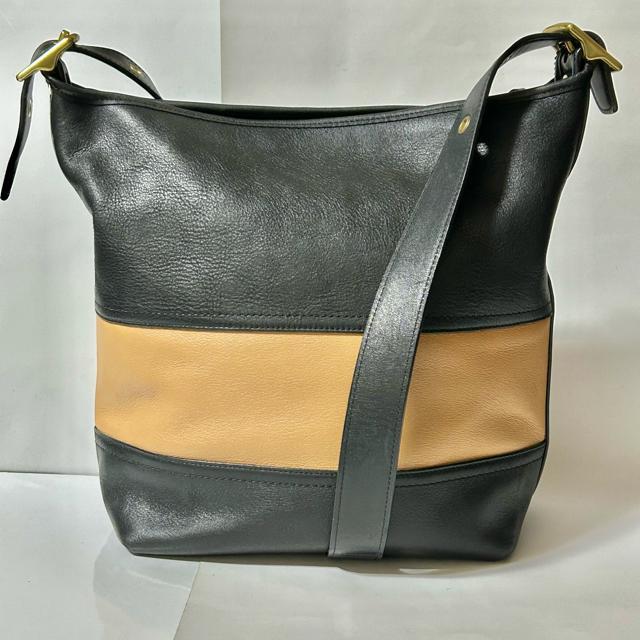 COACH �R�[�` ���O�r�[ �X�g���C�v �V�����_�[�o�b�O �o�b�O F21180 ���U�[ �u���b�N �u���E�� ���f�B�[�X �� �u�����h�� 