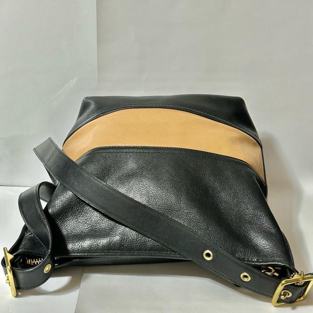 COACH �R�[�` ���O�r�[ �X�g���C�v �V�����_�[�o�b�O �o�b�O F21180 ���U�[ �u���b�N �u���E�� ���f�B�[�X �� �u�����h�� 