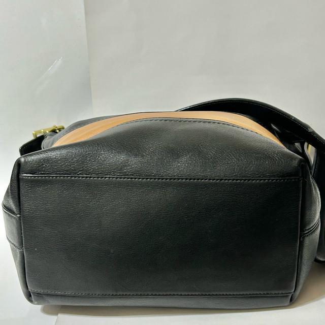 COACH �R�[�` ���O�r�[ �X�g���C�v �V�����_�[�o�b�O �o�b�O F21180 ���U�[ �u���b�N �u���E�� ���f�B�[�X �� �u�����h�� 