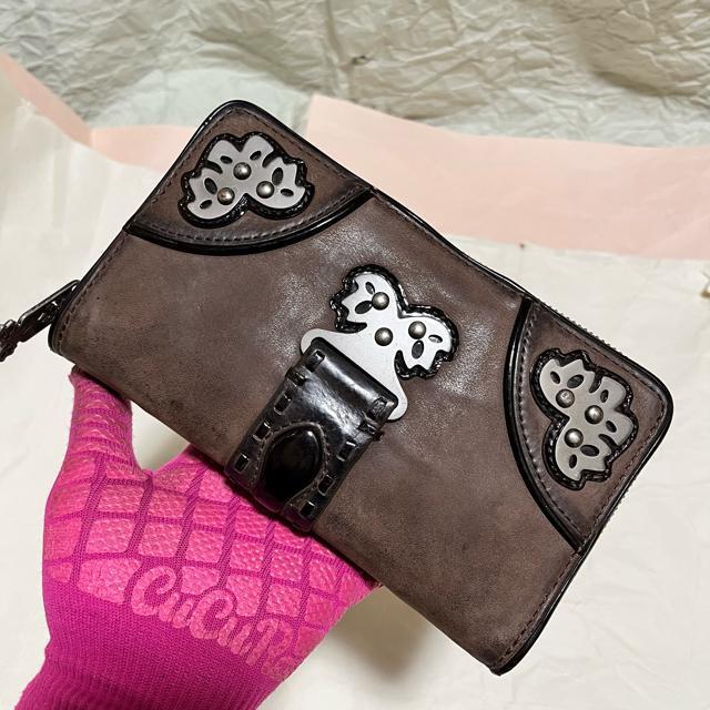 【希少】GEORGE GINA & LUCY レザー 長財布 ラウンドファスナー < 女性ファッション 【希少】GEORGE GINA & LUCY レザー 長財布 ラウンドファスナー < 女性ファッションの