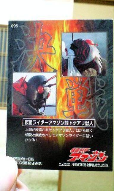 トレカ決戦仮面ライダーアマゾントゲアリ獣人 < トレーディングカード  トレカ決戦仮面ライダーアマゾントゲアリ獣人 < トレーディングカードの