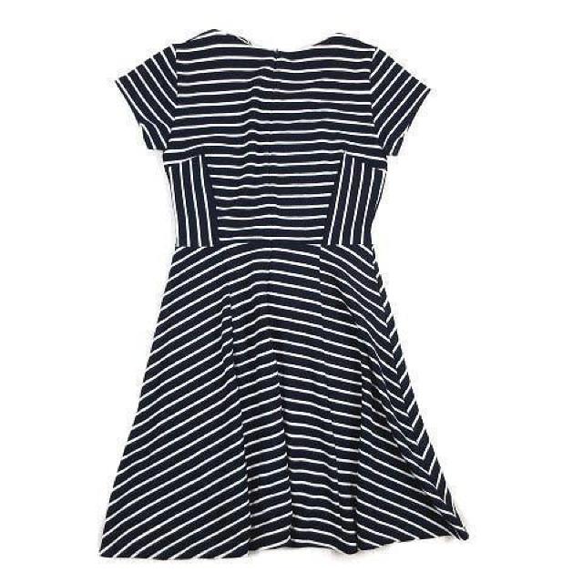 FABIA 鹿の子調 ボーダー ワンピース 膝丈 M < 女性ファッション  FABIA 鹿の子調 ボーダー ワンピース 膝丈 M < 女性ファッションの