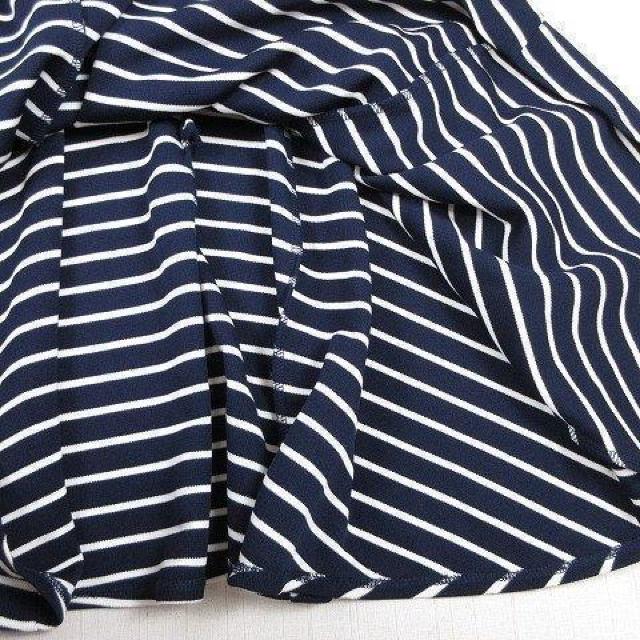 FABIA 鹿の子調 ボーダー ワンピース 膝丈 M < 女性ファッション  FABIA 鹿の子調 ボーダー ワンピース 膝丈 M < 女性ファッションの