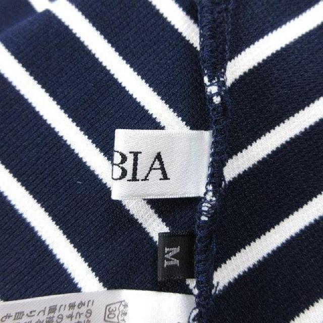 FABIA 鹿の子調 ボーダー ワンピース 膝丈 M < 女性ファッション  FABIA 鹿の子調 ボーダー ワンピース 膝丈 M < 女性ファッションの