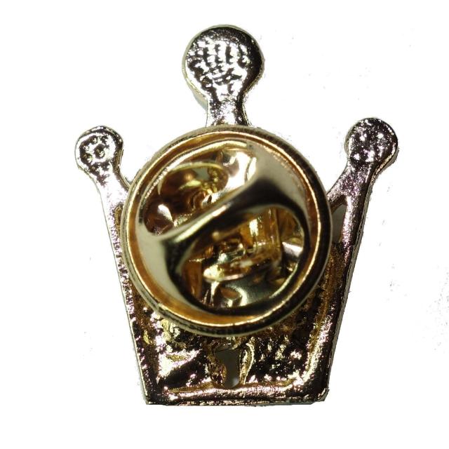王冠 クラウン バッジ ピンバッジ ピンズ ラペルピン ブローチ 金色 ゴールド色 < 女性アクセサリー/時計  王冠 クラウン バッジ ピンバッジ ピンズ ラペルピン ブローチ 金色 ゴールド色 < 女性アクセサリー/時計の
