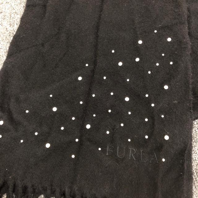 即決 FURLA フルラ マフラー ブラック < ブランド  即決 FURLA フルラ マフラー ブラック < ブランドの