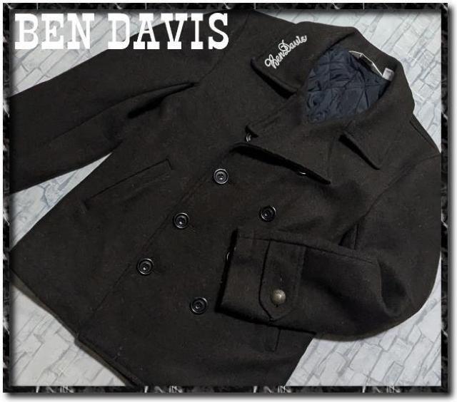 ベンデイビス 中綿入りメルトンピーコート 濃カーキ < ブランド ベンデイビス 中綿入りメルトンピーコート 濃カーキ < ブランドの