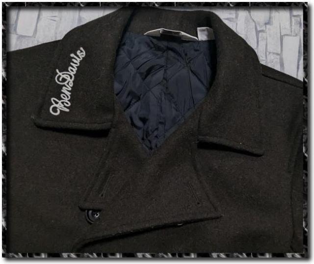 ベンデイビス 中綿入りメルトンピーコート 濃カーキ < ブランド ベンデイビス 中綿入りメルトンピーコート 濃カーキ < ブランドの