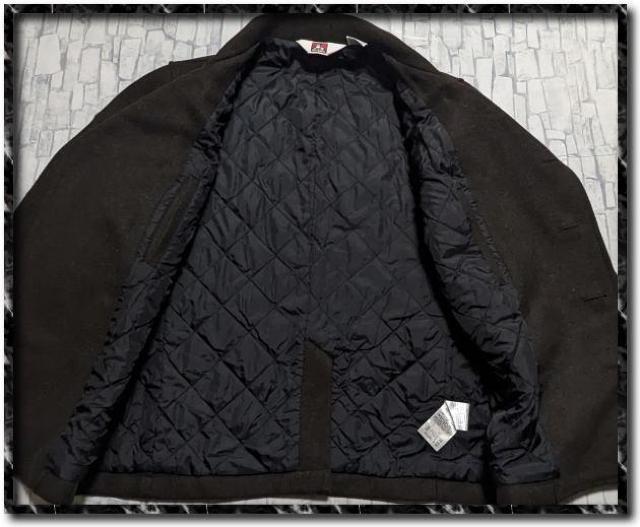 ベンデイビス 中綿入りメルトンピーコート 濃カーキ < ブランド ベンデイビス 中綿入りメルトンピーコート 濃カーキ < ブランドの