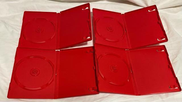 DVD空ケース 赤色 4枚 未使用品 < CD/DVD/ビデオ  DVD空ケース 赤色 4枚 未使用品  < CD/DVD/ビデオの