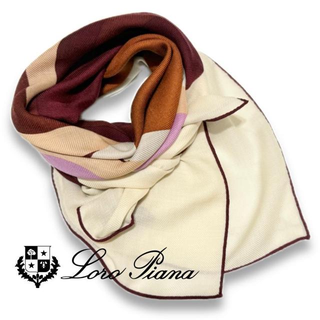 新品ロロピアーナLoro Pianaカシミア×絹マルチカラースカーフ < ブランド 新品ロロピアーナLoro Pianaカシミア×絹マルチカラースカーフ < ブランドの
