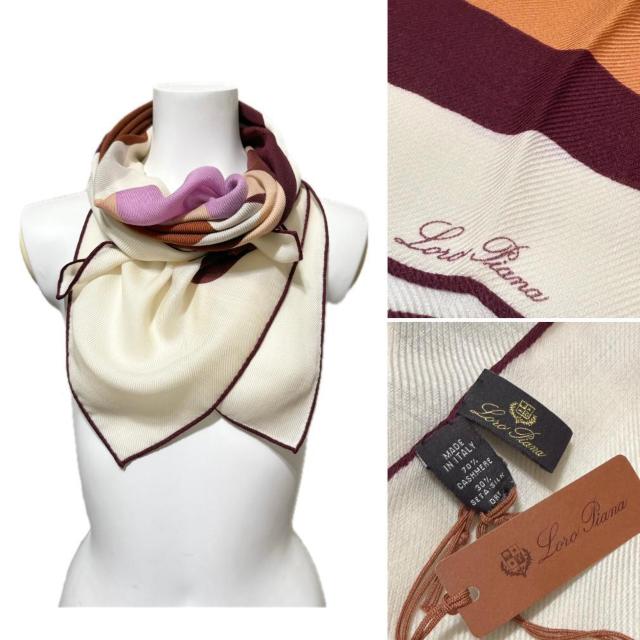 新品ロロピアーナLoro Pianaカシミア×絹マルチカラースカーフ < ブランド 新品ロロピアーナLoro Pianaカシミア×絹マルチカラースカーフ < ブランドの