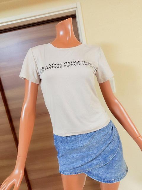 新品★M〜2L★VINTAGE★ベージュTシャツ★ < 女性ファッション  新品★M〜2L★VINTAGE★ベージュTシャツ★ < 女性ファッションの