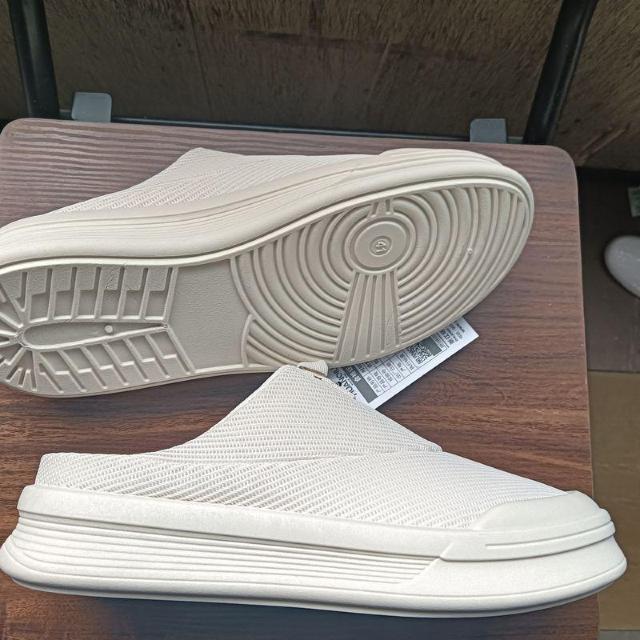 新品 25.5cm メンズ 男女兼用 ベージュ シューズ 靴 サボ スリッポン < 男性ファッション  新品 25.5cm メンズ 男女兼用 ベージュ シューズ 靴 サボ スリッポン < 男性ファッションの