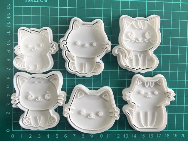 可愛いネコクッキー型 6個セット抜き型 粘土型 お菓子作り 料理 可愛い 遊び < グルメ/ドリンク  可愛いネコクッキー型 6個セット抜き型 粘土型 お菓子作り 料理 可愛い 遊び  < グルメ/ドリンクの