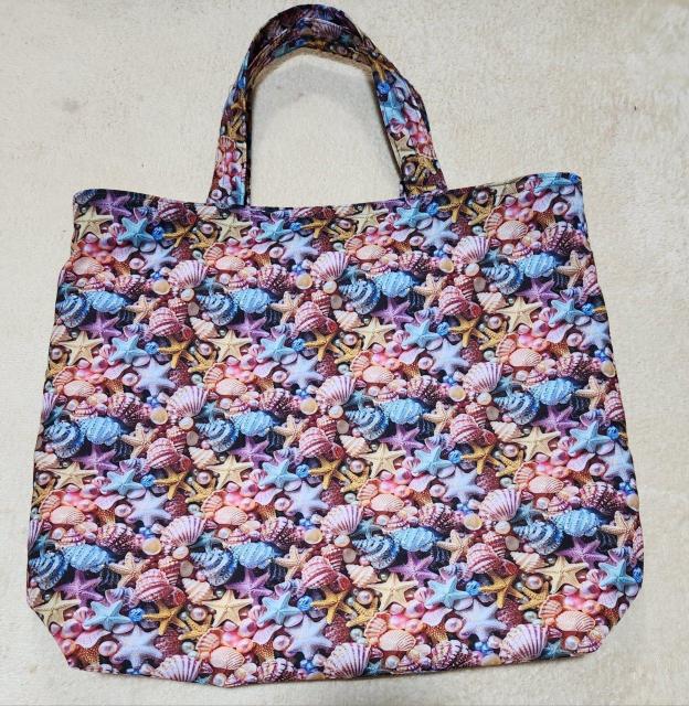 貝がら、いそぎんちゃく等の立体柄 大きめサイズ布バックです。 < ペット/手芸/園芸 貝がら、いそぎんちゃく等の立体柄 大きめサイズ布バックです。 < ペット/手芸/園芸の