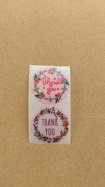 〈即決★〉Bカラフルリース Thank youシール 2枚 < インテリア/ライフ 〈即決★〉Bカラフルリース Thank youシール 2枚 < インテリア/ライフの