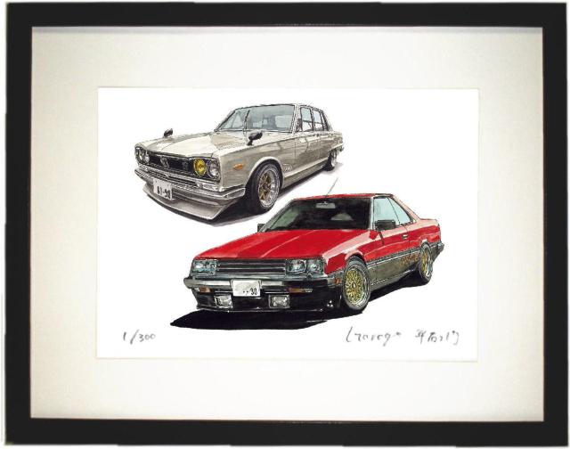 NC-1405スカイラインGT 4Dr/RS限定版画サイン有額装済作家平右ヱ門 < ホビー  NC-1405スカイラインGT 4Dr/RS限定版画サイン有額装済作家平右ヱ門 < ホビーの