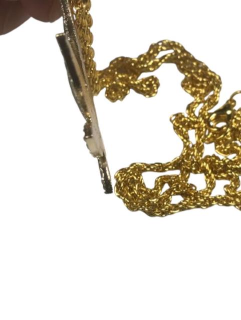 グリーン マリファナリーフ モチーフ ガンジャ 大麻 ネックレス ペンダント ゴールドチェーン幅2.5mm 長さ50cm < 男性アクセサリー/時計  グリーン マリファナリーフ モチーフ ガンジャ 大麻 ネックレス ペンダント ゴールドチェーン幅2.5mm 長さ50cm < 男性アクセサリー/時計の