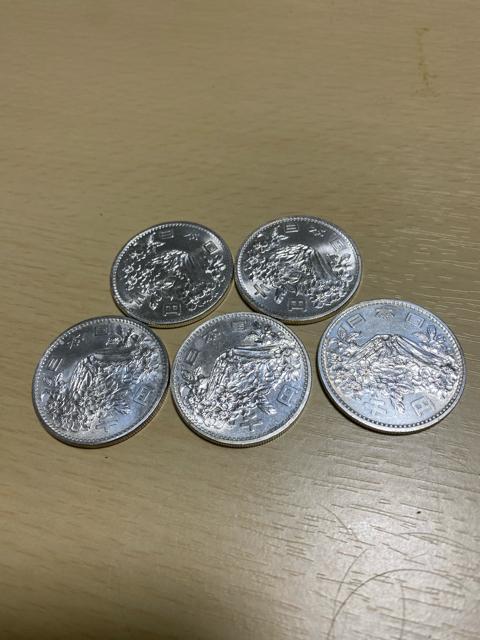 1964東京オリンピックプルーフ千円銀貨1000円銀貨5枚ケースセット < ホビー  1964東京オリンピックプルーフ千円銀貨1000円銀貨5枚ケースセット < ホビーの